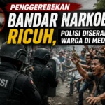 Polisi diserang warga saat penggerebekan bandar narkoba di Medan