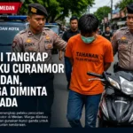 Polisi menangkap pelaku curanmor di Medan saat operasi pemberantasan kejahatan kendaraan bermotor
