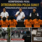 Enam provokator penyerang polisi saat penggerebekan bandar narkoba di Medan ditangkap Polda Sumut.