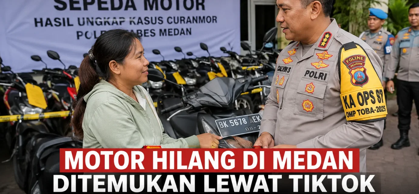 Motor Hilang di Medan Ditemukan Lewat TikTok