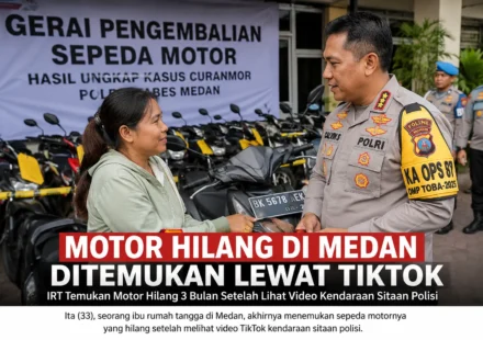 Motor Hilang di Medan Ditemukan Lewat TikTok