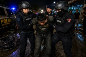 Pencuri Kabel di Medan ditangkap Brimob setelah menantang polisi saat ditegur
