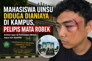 Mahasiswa UINSU diduga dianiaya di kampus hingga pelipis mata robek