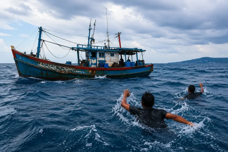 Kapal nelayan Langkat hanyut hingga perairan Thailand setelah mengalami kerusakan mesin di tengah laut