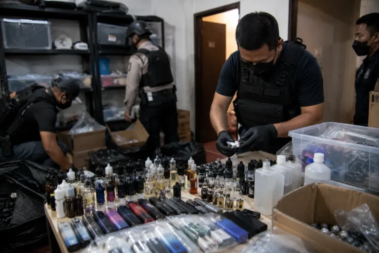 pod getar medan yang digerebek polisi