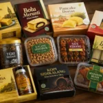 Aneka oleh-oleh khas Medan seperti Bika Ambon, Bolu Meranti, Teri Medan,