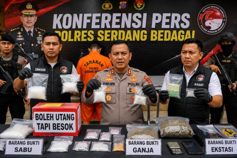Pengedar Sabu Sergai diamankan polisi