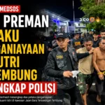 Polrestabes Medan menangkap dua preman pelaku penganiayaan terhadap pasangan suami istri di Jalan Baru Terowongan Tembung setelah video kejadian viral di media sosial.