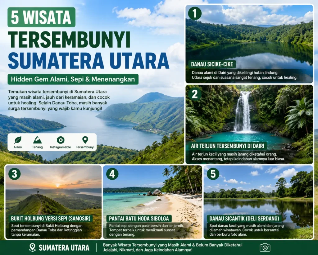 Wisata Tersembunyi Sumatera Utara, Hidden Gem Alam yang Wajib Dikunjungi