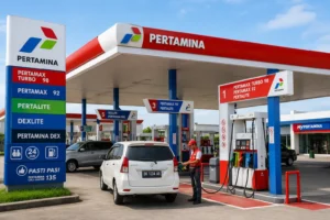 BBM Pertamina di SPBU dengan pilihan Pertamax Turbo, Pertamax, Dexlite, dan Pertamina Dex