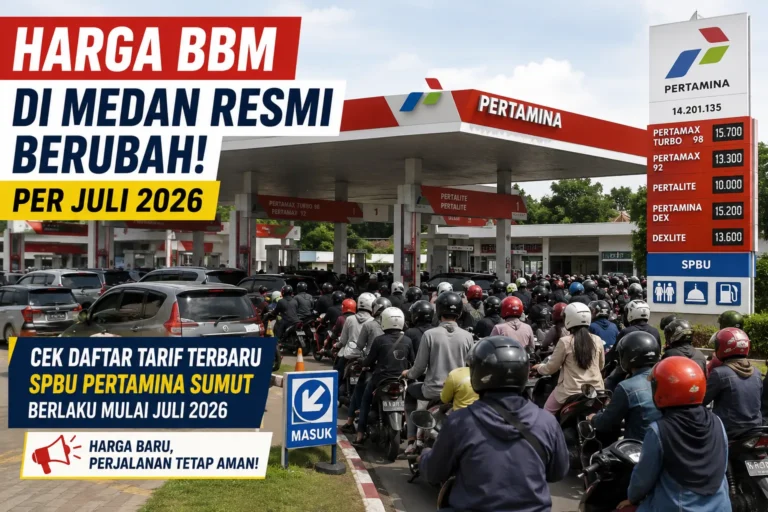Daftar harga BBM di Medan terbaru per Juli 2026 di SPBU Pertamina